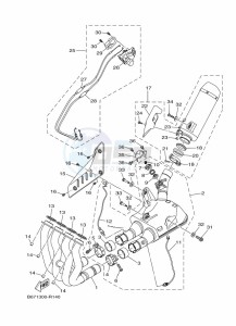 MT-10 MTN1000 (B67X) drawing EXHAUST