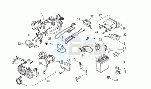 Tuareg Rally 50 drawing Electrical system