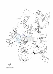 MT-03 MTN320-A (B9A9) drawing EXHAUST