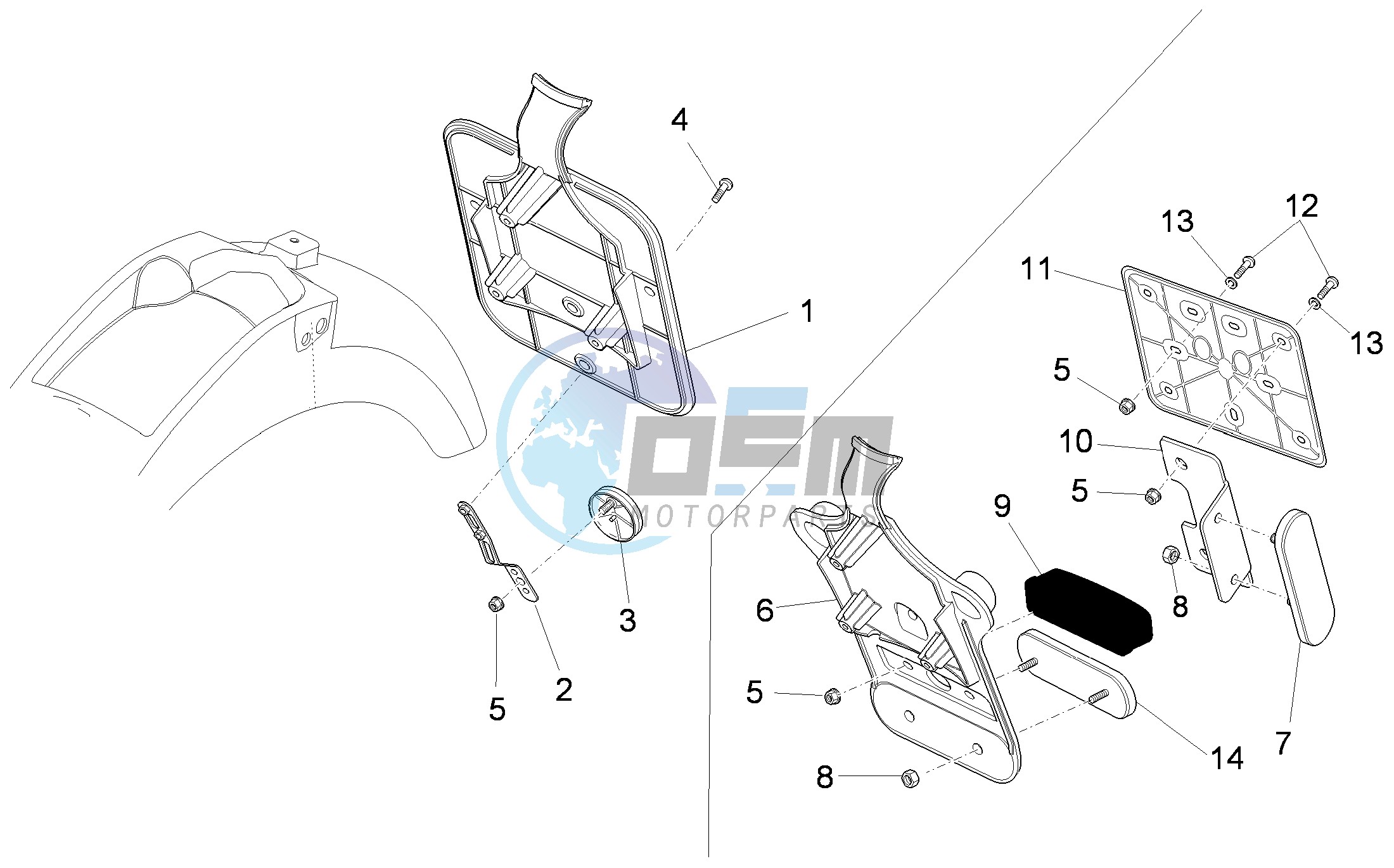 Rear body II- Plate holder