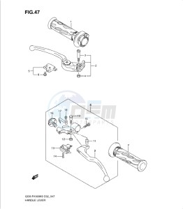 GSX-R1000 drawing HANDLE LEVER