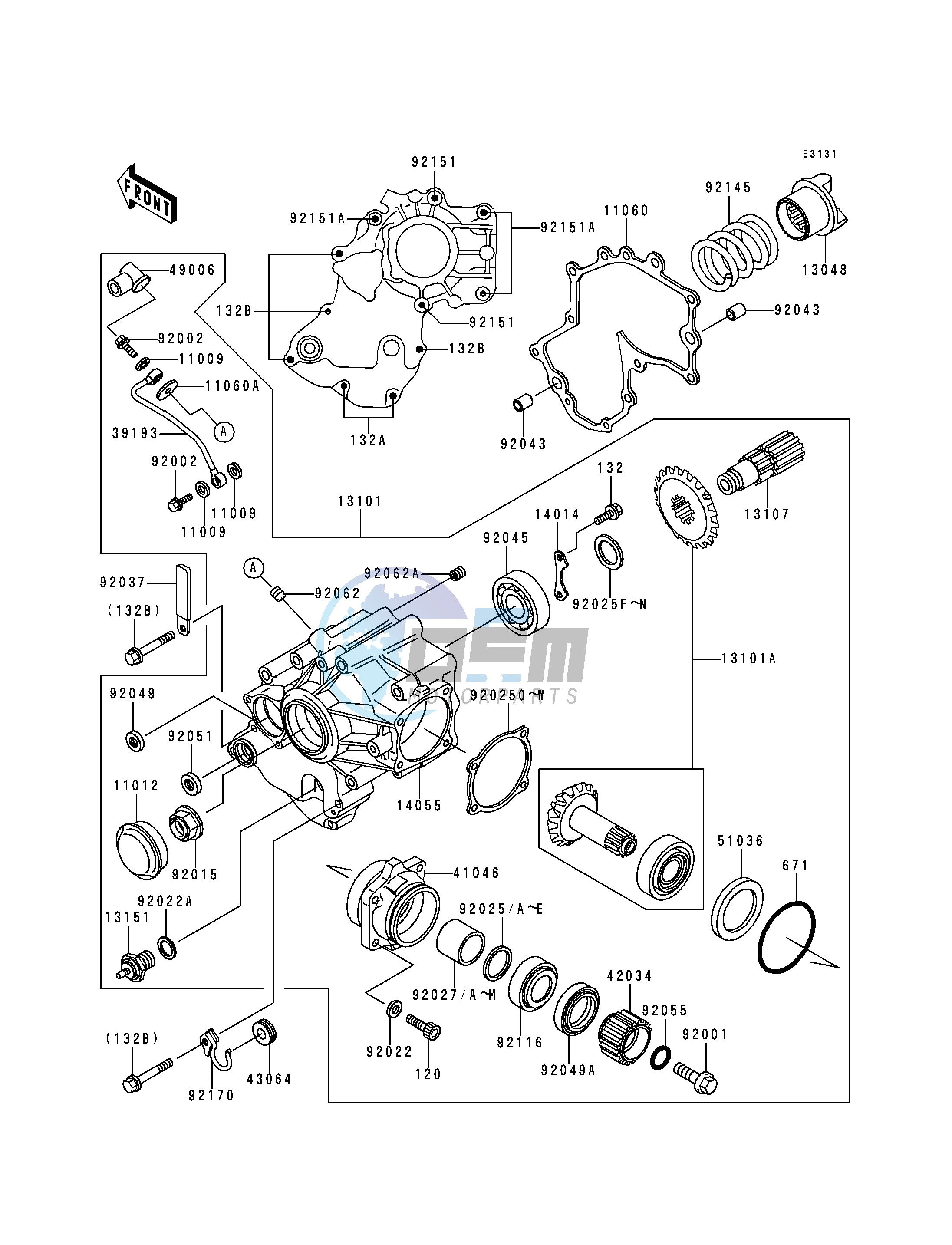 FRONT BEVEL GEAR