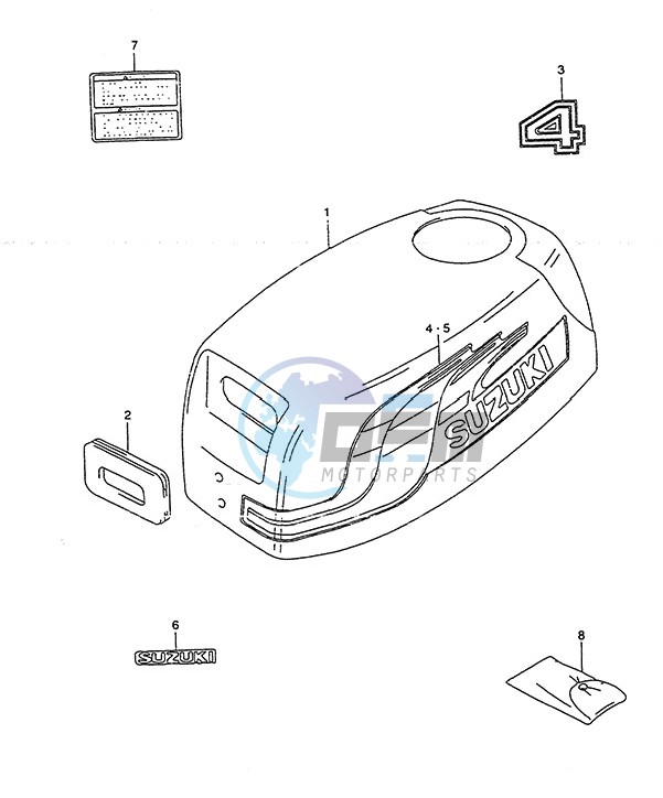 Engine Cover (1997 to 1998)