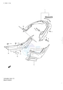 VZR 1800 Z drawing REAR FENDER L1