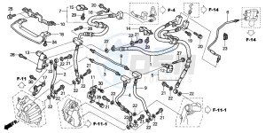 ST1300 drawing FRONT BRAKE HOSE (ST1300)