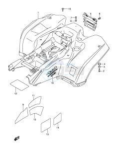 LT-A700X (E28-E33) drawing REAR FENDER