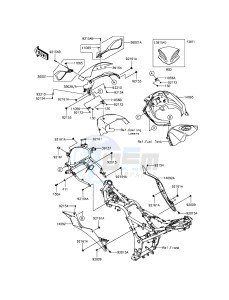 NINJA 300 ABS EX300BGFA XX (EU ME A(FRICA) drawing Cowling