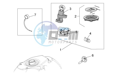 Lock hardware kit