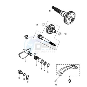 VIVA NUVA drawing DRIVE SHAFTS / KICKSTARTER