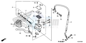 CRF250LE CRF250L Korea - (KO) drawing FRONT BRAKE MASTER CYLINDER