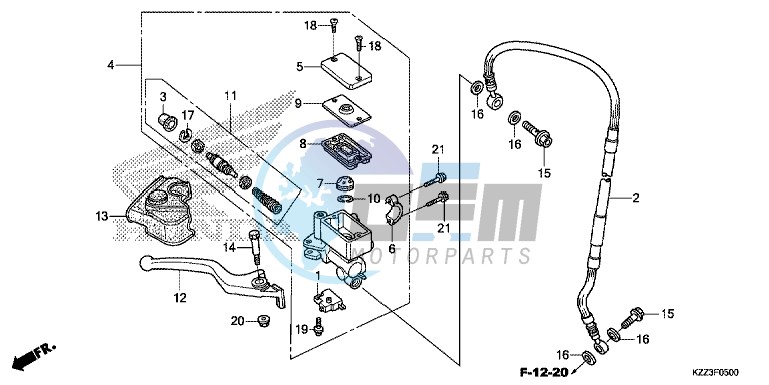 FRONT BRAKE MASTER CYLINDER