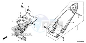 NC700DC Integra E drawing REAR FENDER