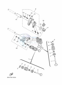 YZF125-A YZF-R125 (B5G4) drawing VALVE