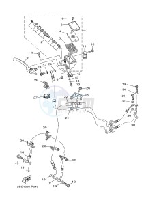 MT-09 TRACER MT09TRA TRACER 900 (2SCE) drawing FRONT MASTER CYLINDER