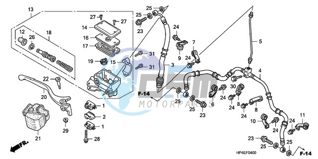 FR. BRAKE MASTER CYLINDER