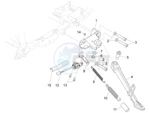 Audace 1400 USA-CND 1380 drawing Central stand