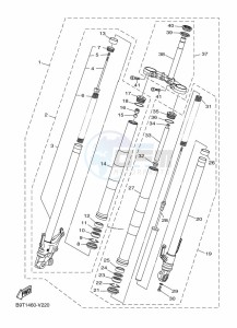 MT-03 MTN320-A (BEV5) drawing FRONT FORK