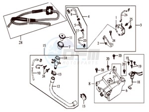 JOYRIDE 125 drawing FUEL PUMP - FUEL TANK ASSY