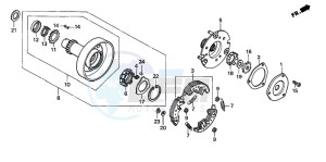 TRX90 drawing ONE WAY CLUTCH