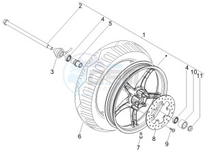 Liberty 150 4t Sport e3 drawing Brakes hose  - Calipers