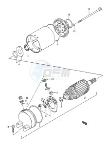 GSX-R750 (E28) drawing STARTING MOTOR