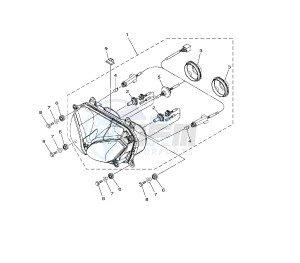 XTZ SUPER TENERE 1200 drawing HEADLIGHT