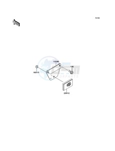 MULE_610_4X4 KAF400AEF EU drawing Reflectors