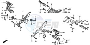 VTR1000F SUPER HAWK drawing STEP