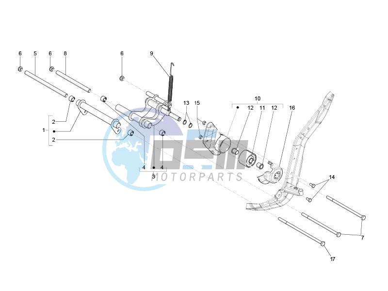 Swinging arm