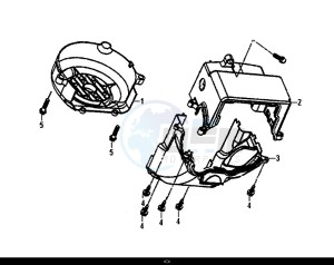 CROX 50 (45Km/h) (AE05WA-EU) (E4) (L8-M0) drawing SHROUD ASSY