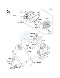 W800 EJ800ACFA GB XX (EU ME A(FRICA) drawing Taillight(s)