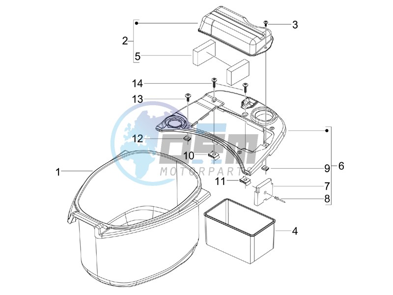 Helmet housing - Undersaddle