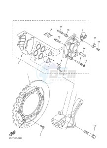 WR250F (1HCE) drawing FRONT BRAKE CALIPER