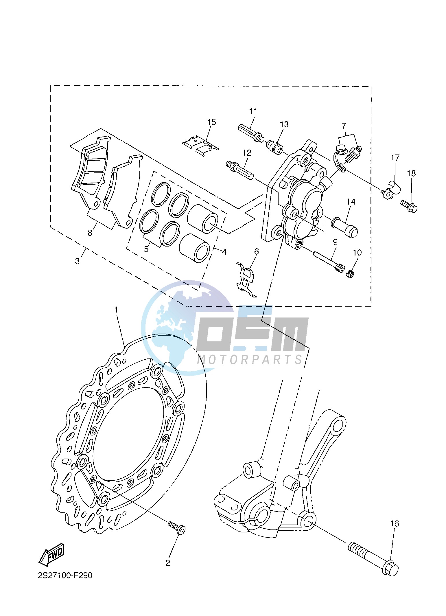 FRONT BRAKE CALIPER