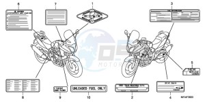 CBF1000A9 UK - (E / ABS MKH) drawing CAUTION LABEL