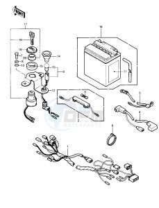 KLT 200 A [KLT200] (A4-A4A DUCKSTER) [KLT200] drawing CHASSIS ELECTRICAL EQUIPMENT -- 83 KLT200-A4_A4A- -