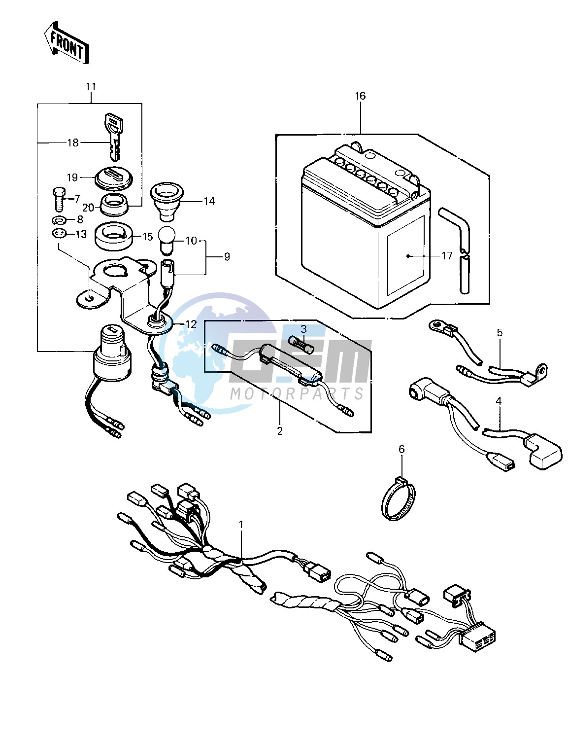 CHASSIS ELECTRICAL EQUIPMENT -- 83 KLT200-A4_A4A- -