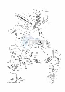 YZF320-A YZF-R3 (B2XG) drawing FRONT MASTER CYLINDER