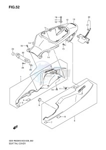 GSX-R600 (E3-E28) drawing SEAT TAIL COVER