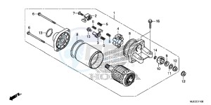 CB650FAJ CB650F 2ED drawing STARTING MOTOR