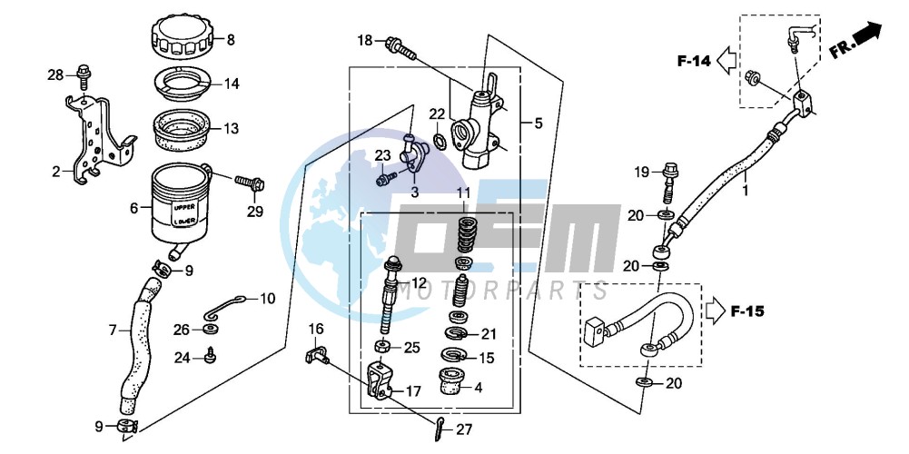 RR. BRAKE MASTER CYLINDER (ST1300)