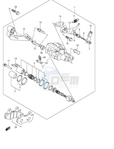 AN400 (E2) Burgman drawing REAR CALIPER