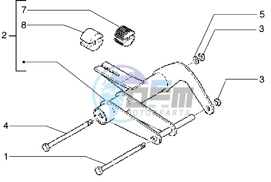 Swinging arm