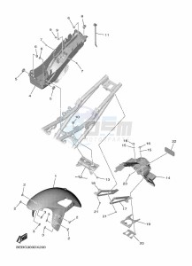 YZF690 YZF-R7 (BEBG) drawing FENDER