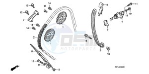 CBR1000RA9 U / ABS drawing CAM CHAIN/TENSIONER