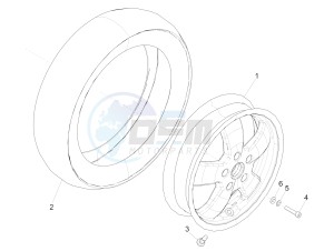 GTV 300 HPE SEI GIORNI IE E4 ABS (NAFTA) drawing Front wheel