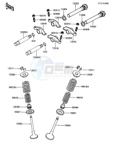 KZ 305 A [CSR] (A1-A2) [CSR] drawing ROCKER ARMS_VALVES