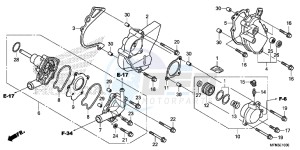 CB1000RAE CB1000R ABS E drawing WATER PUMP