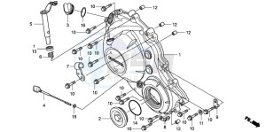 CBR1000RR drawing RIGHT CRANKCASE COVER