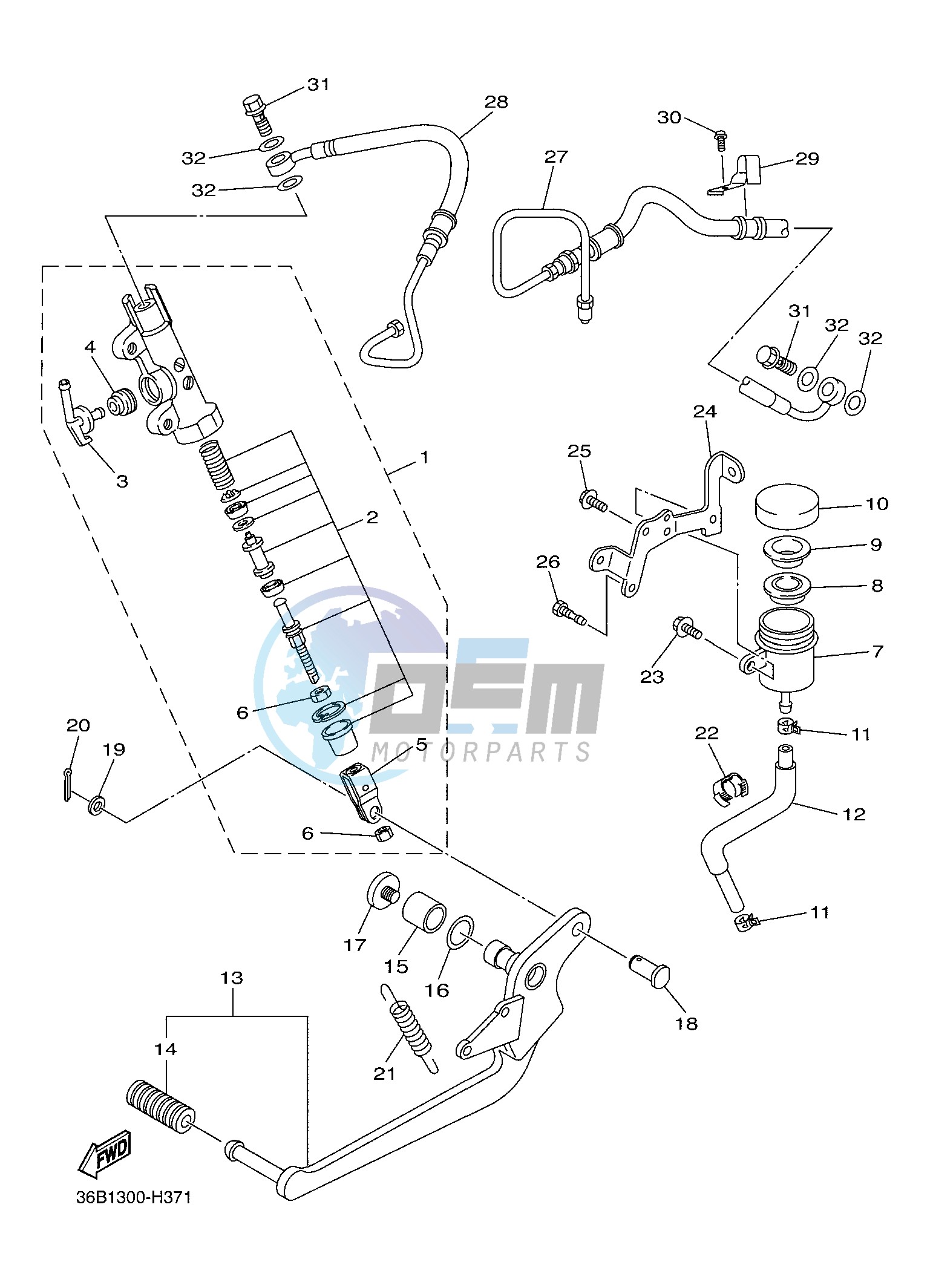 REAR MASTER CYLINDER